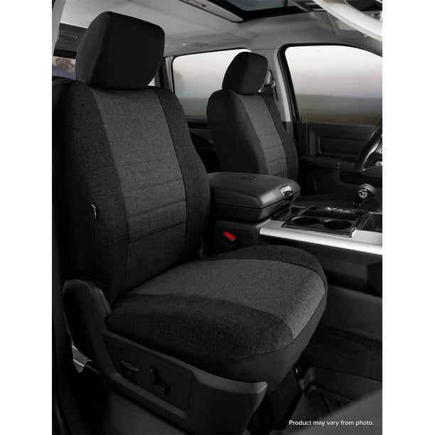 Fia OE39-2 CHARC Custom Fit Front Seat Cover Bench Seat Charcoal Tweed,